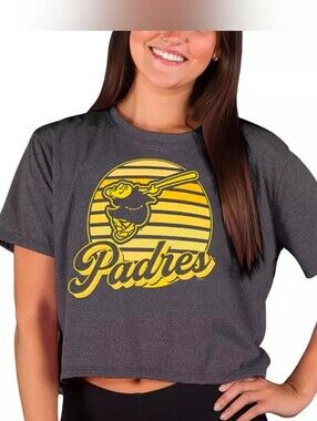 Concepts Sport Women's San Diego Padres Quest Boxy T-Shirt Size Medium NWT